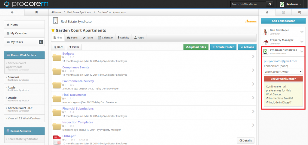 Workcenter Preferences Page - Screenshot 3